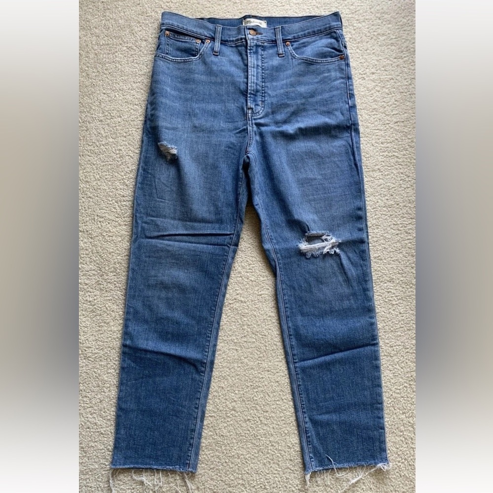 Madewell The Perfect Vintage Jean Womens Sz 30 High Rise Raw Hem Capsule